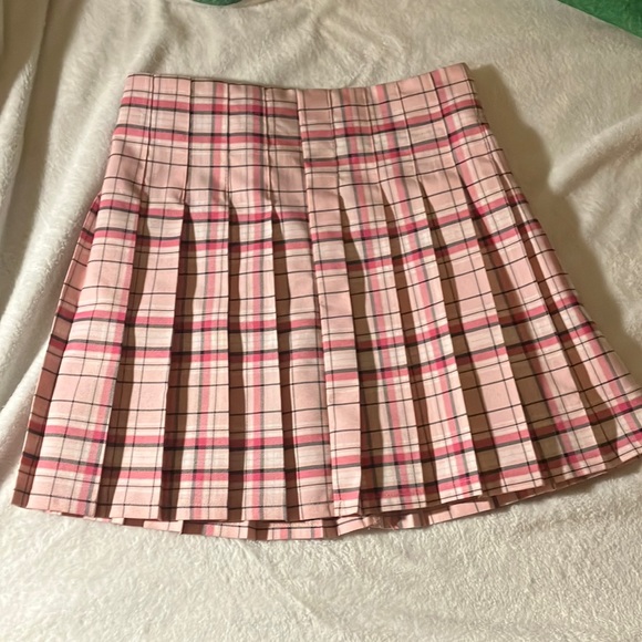 No Boundaries Skirts Pleated Plaid Pink Tennis Skirt Poshmark